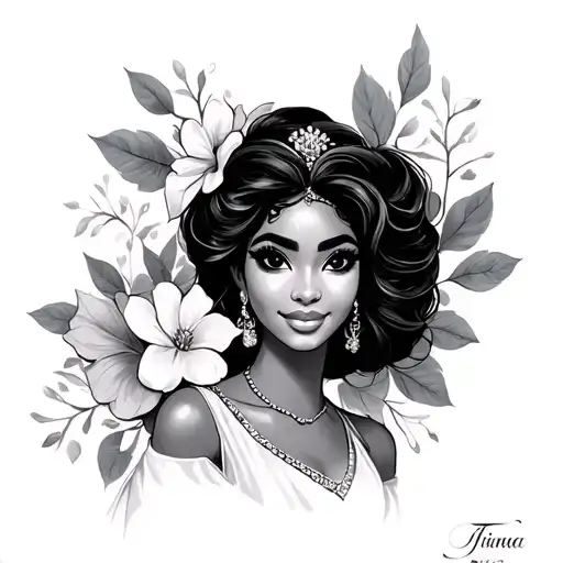 Tiana tattoo design idea