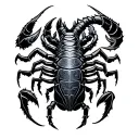 zodiak scorpio virgo aquarius sign combined tattoo design idea