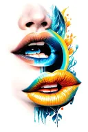 kim lip eclipse tattoo design idea