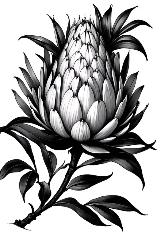 protea and Grace tattoo design idea