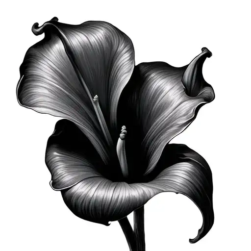 calla lily tattoo design idea