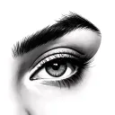 Above Eyebrow tattoo design idea