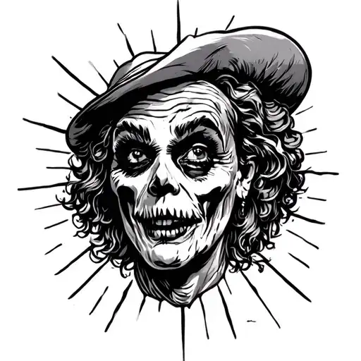 So what I would like is a tattoo based on the theme Shit Show like the world is a circus runned by lunatic and psycho tattoo design idea