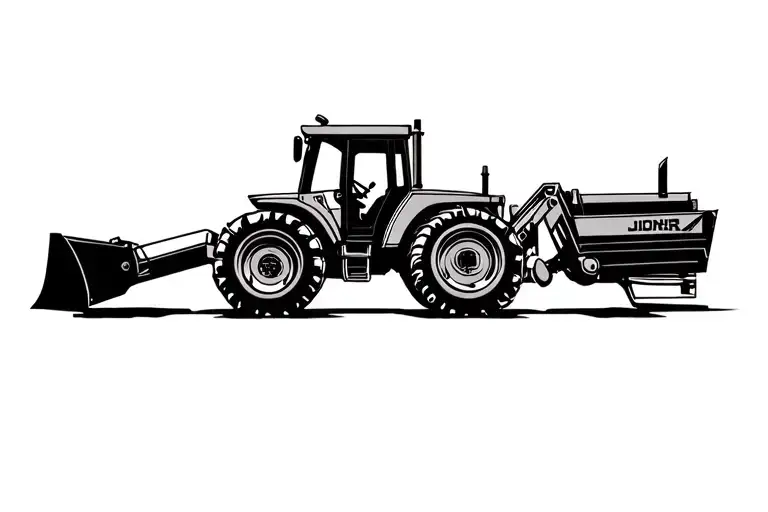 John deere tractor that reminds me tattoo design idea