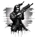 Cyberpunk 2077 tattoo design idea