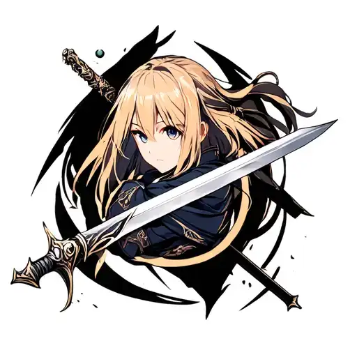 Sword art online tattoo design idea