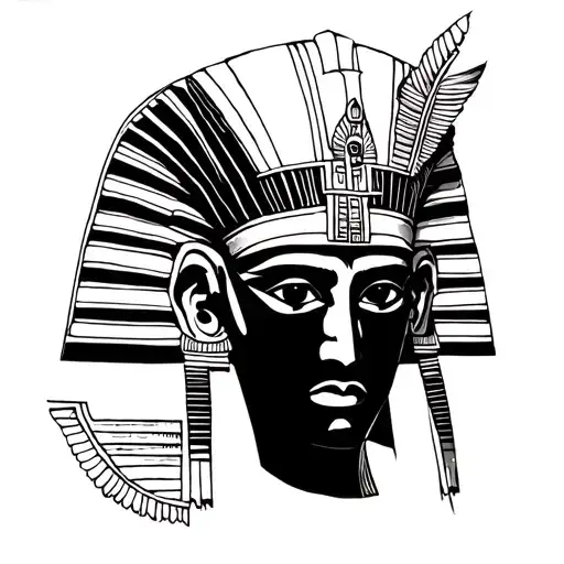 ancient Egyptian god osiris  tattoo design idea