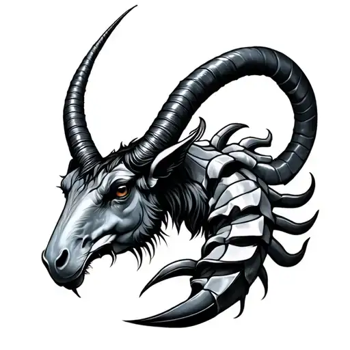 Capricorn Scorpio tattoo design idea
