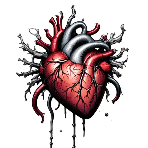 guarded heart not letting poison in tattoo design idea