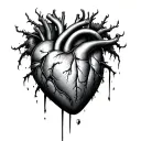 guarded heart not letting poison in tattoo design idea
