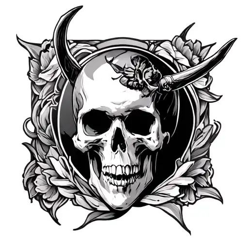 666 tattoo design idea