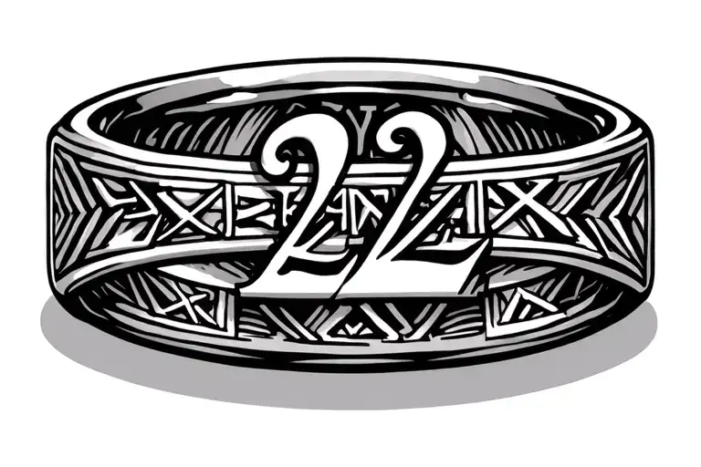 wedding ring roman numerals 22 tattoo design idea