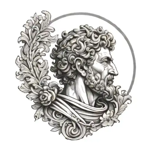 marcus aurelius sleeve tattoo tattoo design idea