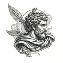 marcus aurelius sleeve tattoo tattoo design idea