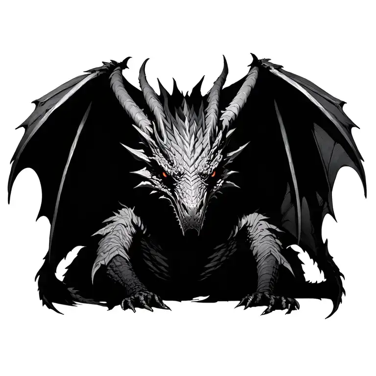 skyrim gemini dark brotherhood dragon tattoo design idea