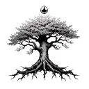 poison tree tattoo design idea