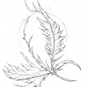 hermes greek god feather tattoo design idea