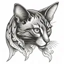 Pussy tattoo design idea