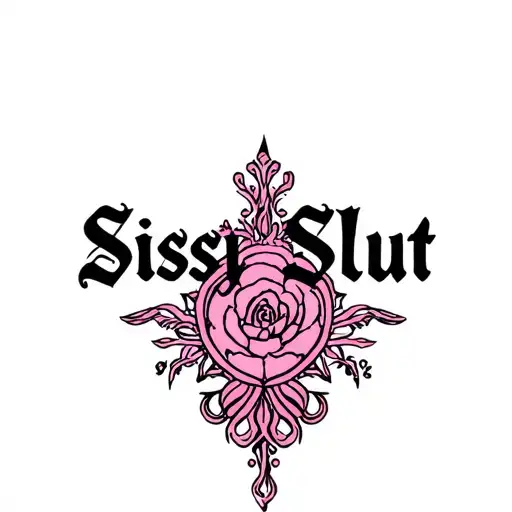 "Sissy Slut" "womb tattoo" "line art" tattoo design idea