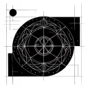 Sacred Geometry with seed of life, libra tattoo design idea