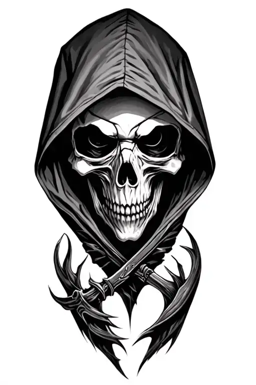 Hooded Reaper Tattoo tattoo design idea