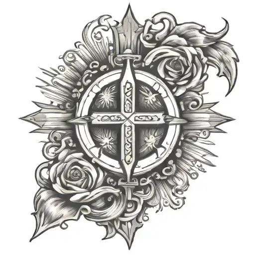 Christian tattoo depicting faith over fear  tattoo design idea
