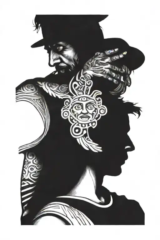 Panama father son tattoo design idea