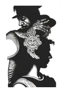 Panama father son tattoo design idea