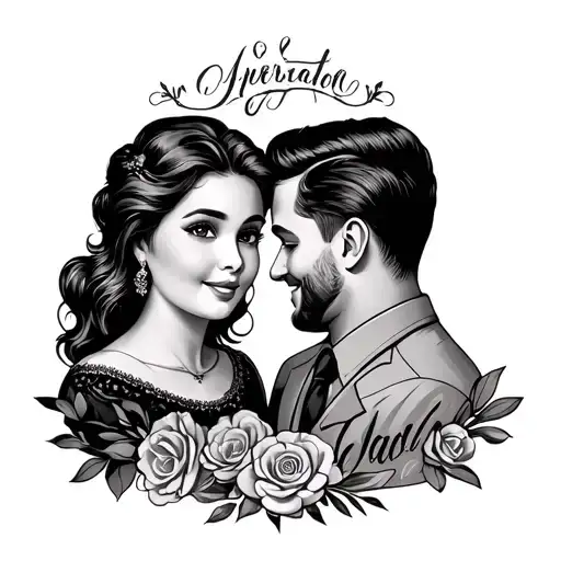 mom and dad appreciation tattoo with a respect tattoo design idea