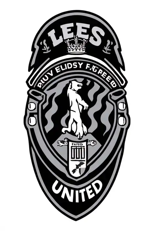 Leeds United badges tattoo design idea