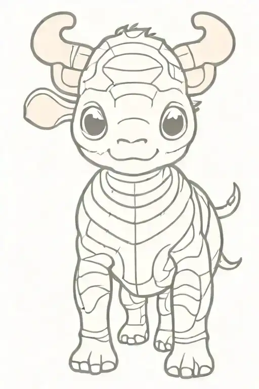 skeleton of appa from avatar the last airbender tattoo design idea