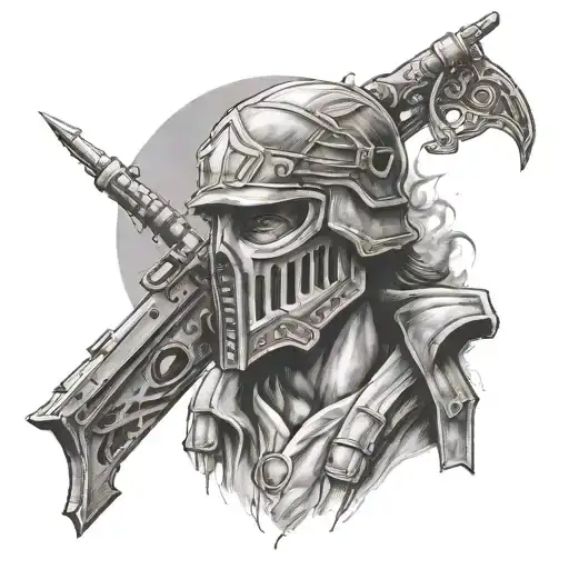 Soldier Of God tattoo design idea