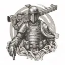 Soldier Of God tattoo design idea