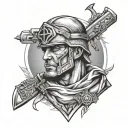 Soldier Of God tattoo design idea