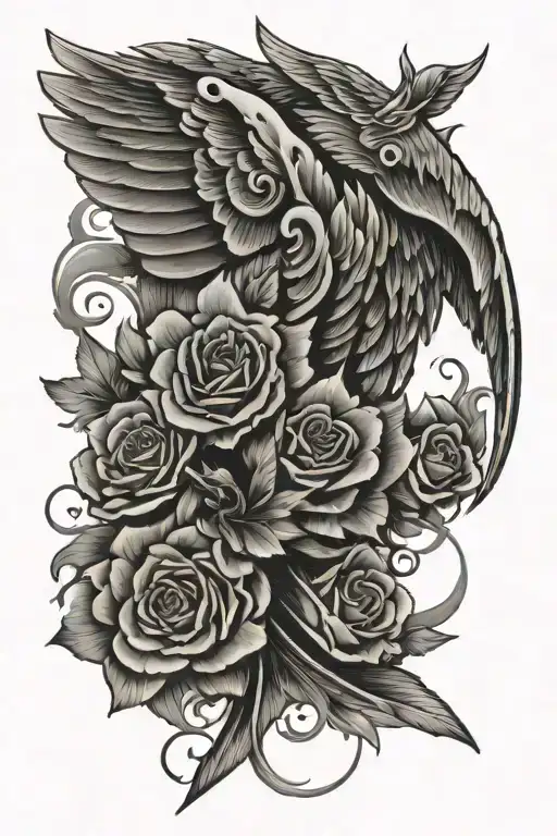 fourth wing tattoo tattoo design idea