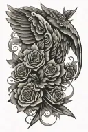 fourth wing tattoo tattoo design idea