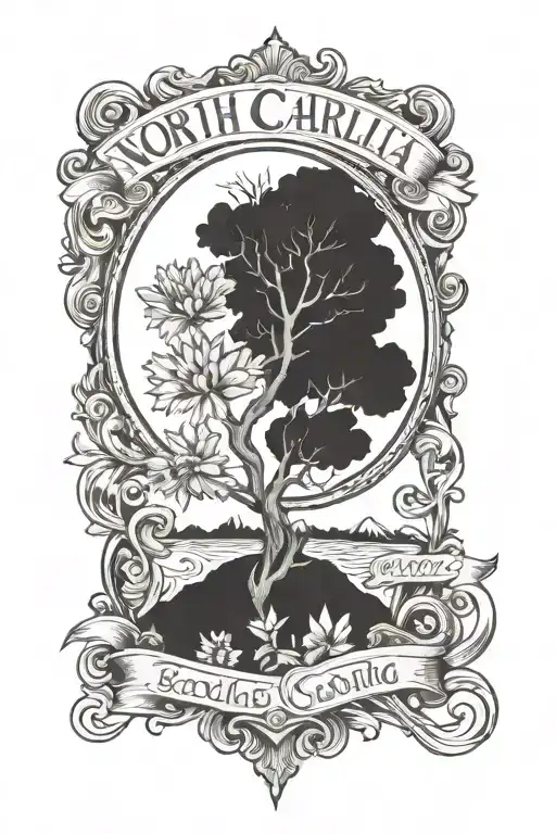 north carolina tattoo design idea