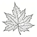 maple leaf tattoo design idea