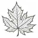 maple leaf tattoo design idea