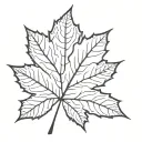 maple leaf tattoo design idea