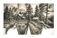 outdoor scene tattoo design idea