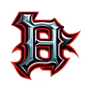 cattle brand using a capital backwards  B and a capital H next to each other tattoo design idea