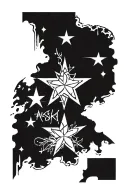 Graffiti lettering Alaska14 star snow tattoo design idea