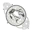 element earth tattoo design idea