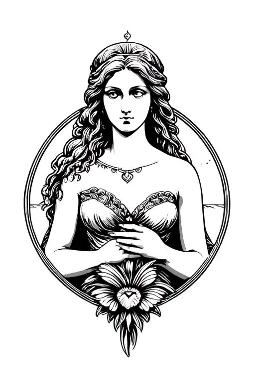 Aphrodite the goddess of love tattoo tattoo design idea