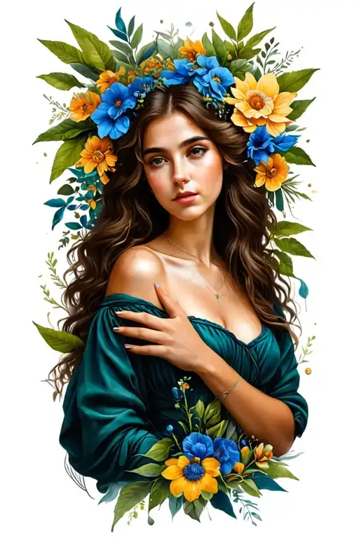 Rebecca, virgo, Georgia, nature tattoo design idea