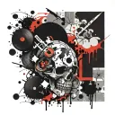 Herz tattoo design idea