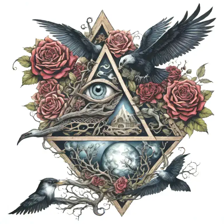 pyramid,eyeball,dragon,roses,tree of life,waterfall,moon,whale,nasty,raven, snakes,earth,mushrooms,marijuana  tattoo design idea