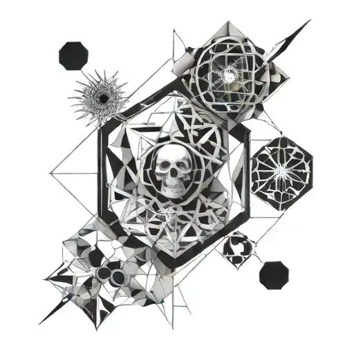 nihilism, death, war, anatomy, medicine tattoo design idea