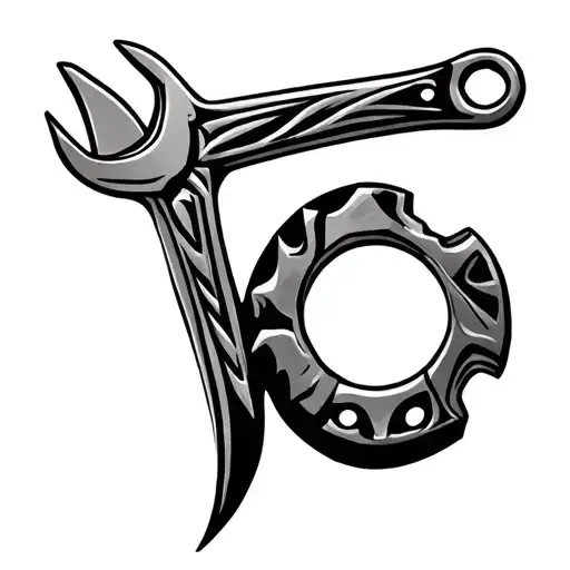 spanner tattoo design idea
